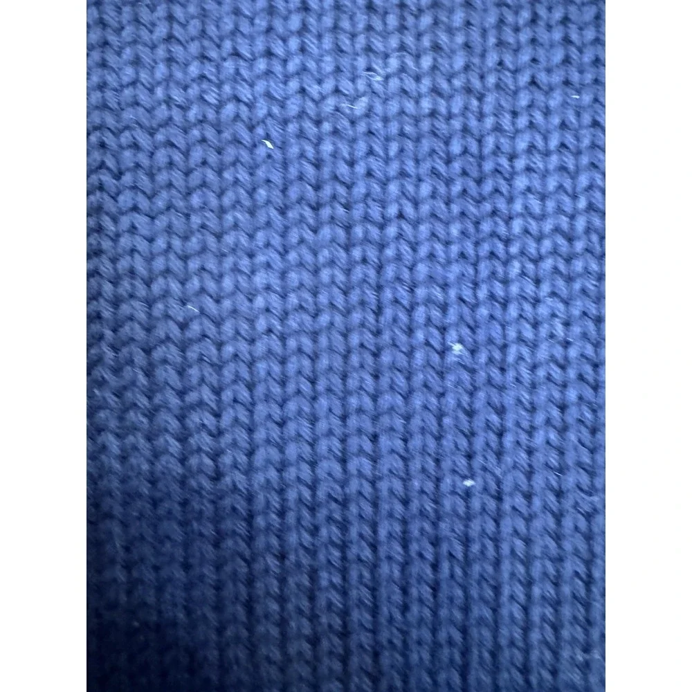 Panerai Roll Neck Sweater Blue Knit 100% Cotton Men's